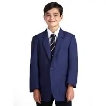 Winter Plain Blue College Blazer